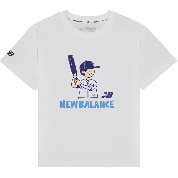 New Balance T Shirt White Kids  7EE21043-IV 130