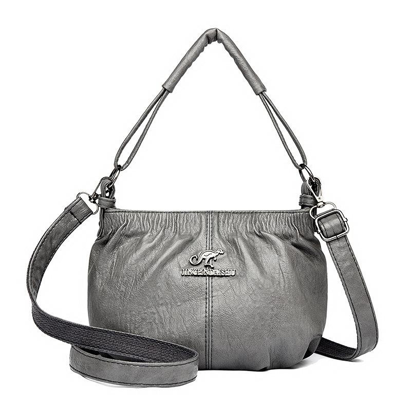 Women's Handbag New Women's Bag Fashion Retro Small Bag One Shoulder Multi-layer Large Capacity Messenger Bag