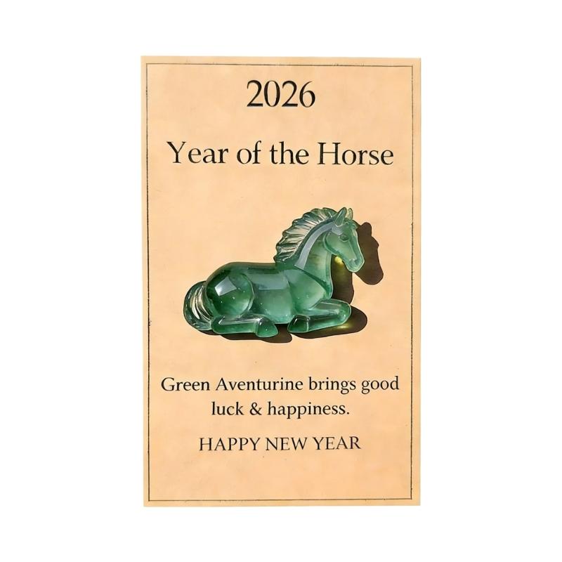 

Unique Horse Themed Encouragement Card With Lovely Designs Portable For Daily Decoration Soft Resin Materials Perfect For Gift