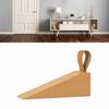 Wooden Door Stopper Prevent Slip Shock Absorbing Quiet Beech Wood Floor Door Stop with Band for