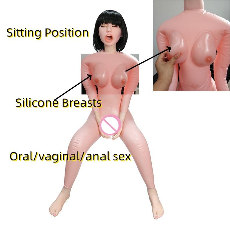 VaHppy Inflatable Sex Doll Masturbators for Men Sex Toys Oral Sex Style Breast Injection Water Real Life Scale Girlfriends