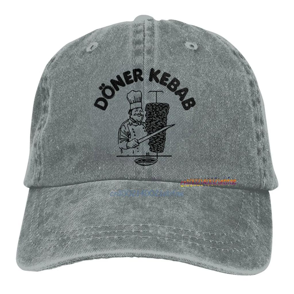 Döner Kebab Grafik Baseball Caps Unisex Lässige Snapback Mütze Lustige Herren Baumwoll-Trucker-Caps Outdoor Sportkappe Hip Hop Denim Hüte