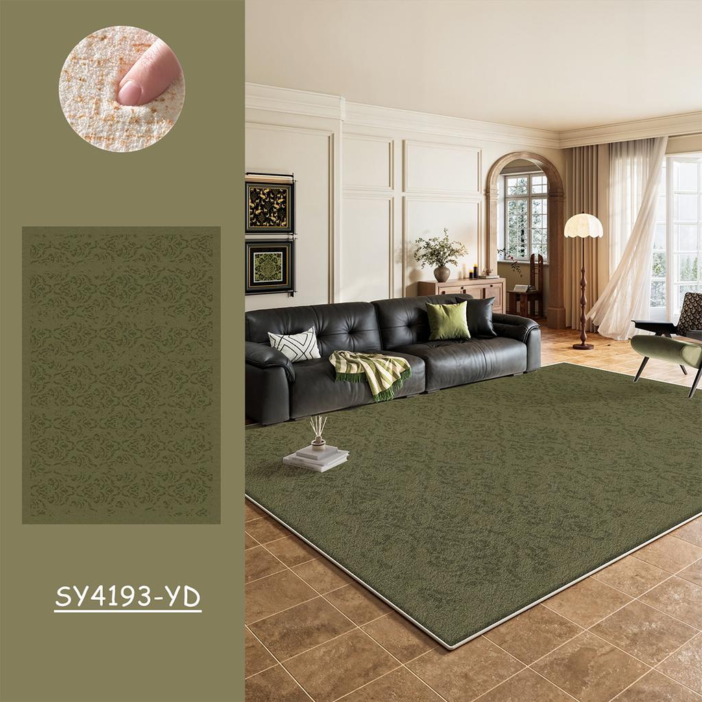 Retro Style Green Carpets For Living Room Large Area Bedroom Fluffy Soft Lounge Cloakroom Floor Mat