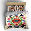 Colorful floral swallows design. Bedding sets Duvet cover sets Duvet covers Pillowcases(1 * Duvet Cover 2 * Pillowcases, without duvet insert)