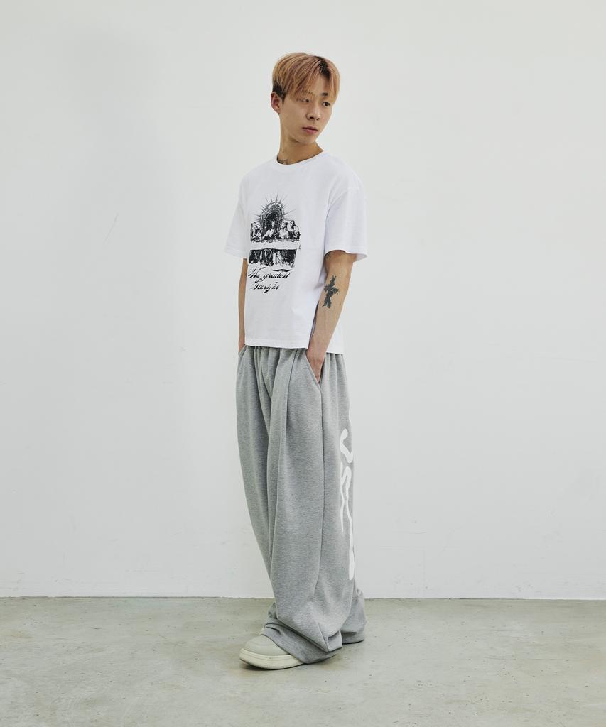 SCALLYWAG Summer Melting Lettering Sweatpants [Grey]