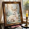 DIY Pearl Art Deer Painting Kit 5D Crystal Rhinestone Embroidery for Bedroom Living Room Wall Decoration Handmade Craft