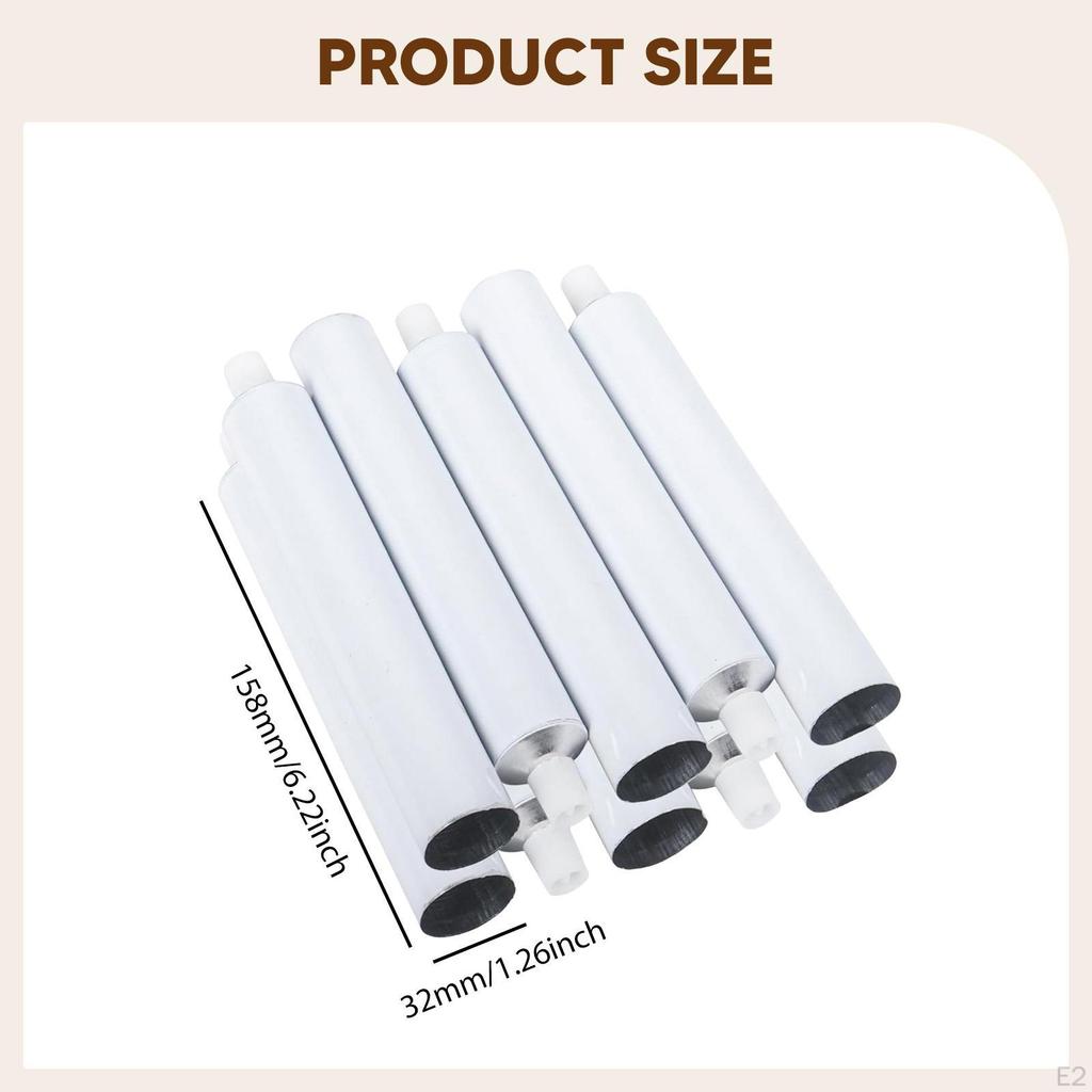 12 Stück leere Aluminium-Farbtuben 100ml 120ml Tragbare Mehrzweckflaschen zum DIY-Befüllen Andere