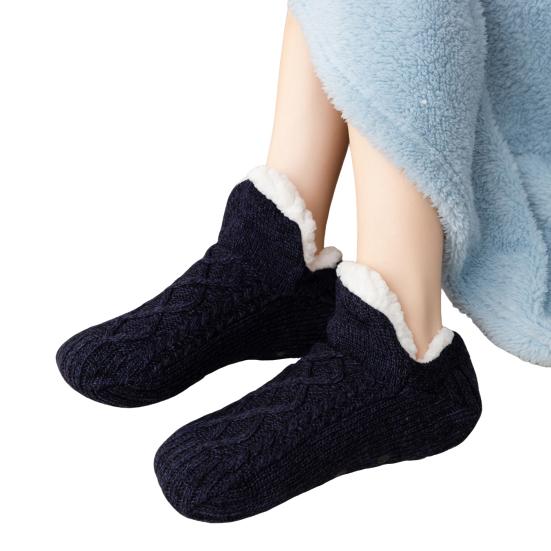 1 Pair Unisex Floor Socks Thickened Design Warm Anti-Slip Socks