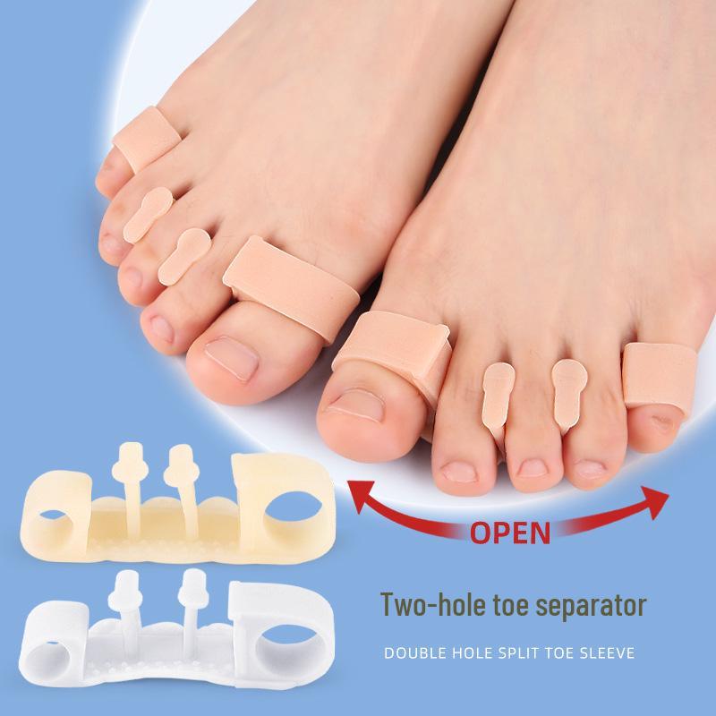 Double-Hole Snail Toe Separator: Soft Bunion & Overlapping Toe Corrector for Men & Women