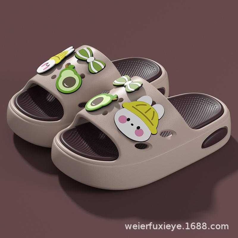 Summer Children's Cartoon Slippers for Boys and Girls, Non-slip Soft-soled Home Indoor and Outdoor Wear Kids' Slide Sandals