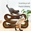 Deko Multi-Size Figure 8 Cat Scratcher Toy - Corrugated Cardboard for Kittens