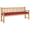 Pallet Cushion Set 2 Pcs Burgundy 200 X 40 X 8 Cm Oxford Fabric