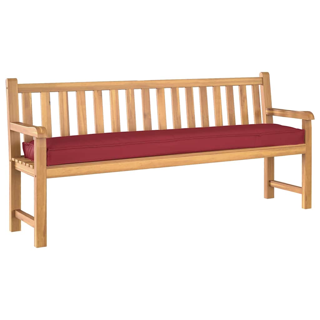 Pallet Cushion Set 2 Pcs Burgundy 200 X 40 X 8 Cm Oxford Fabric