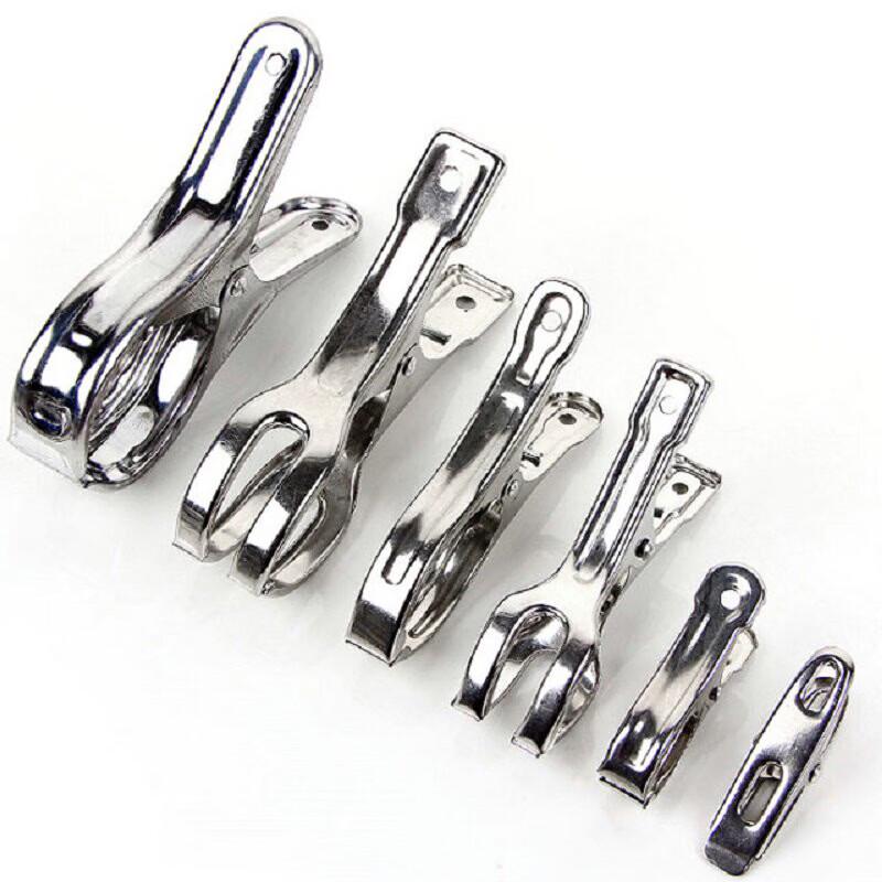 Large 304 Stainless Steel Clothes Pegs (10-Pack)