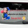Reflective Car Sticker: Funny New Female Driver Beginner Decal for Rear Windshield