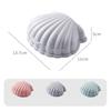 Pink Shell Shape Soap Box Creative Soap Holder Portable Travel Soap Dish With Lid Bathroom Storage Sealed Box Soap Holder Plate