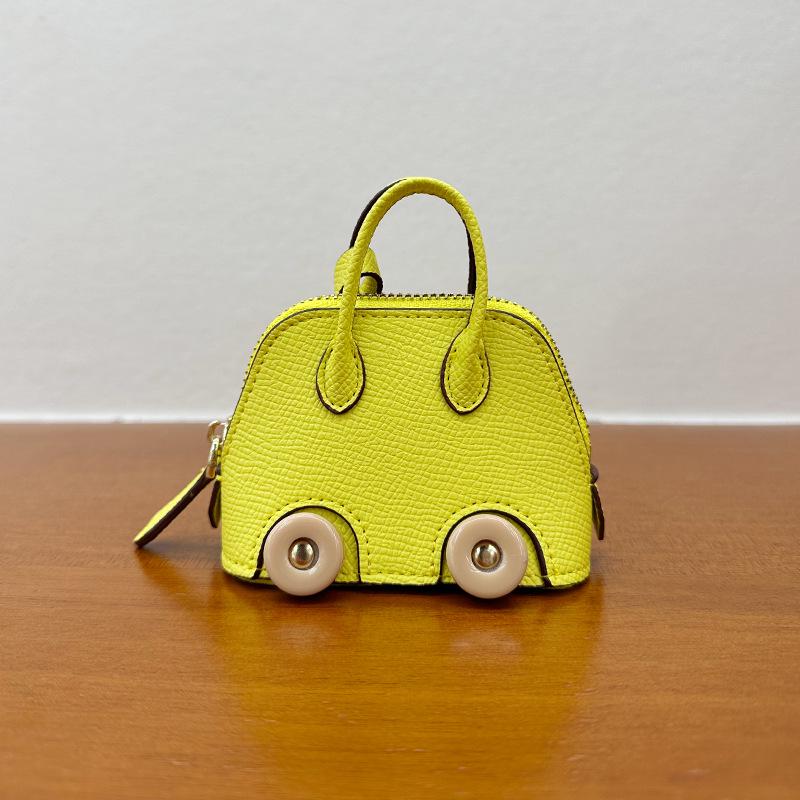 

Мини Подвеска-брелок в виде ракушки на колесике: Милый кошелек для монет и аксессуар для наушников - Новый шарм в виде сумки для боулинга 9.5x9.5