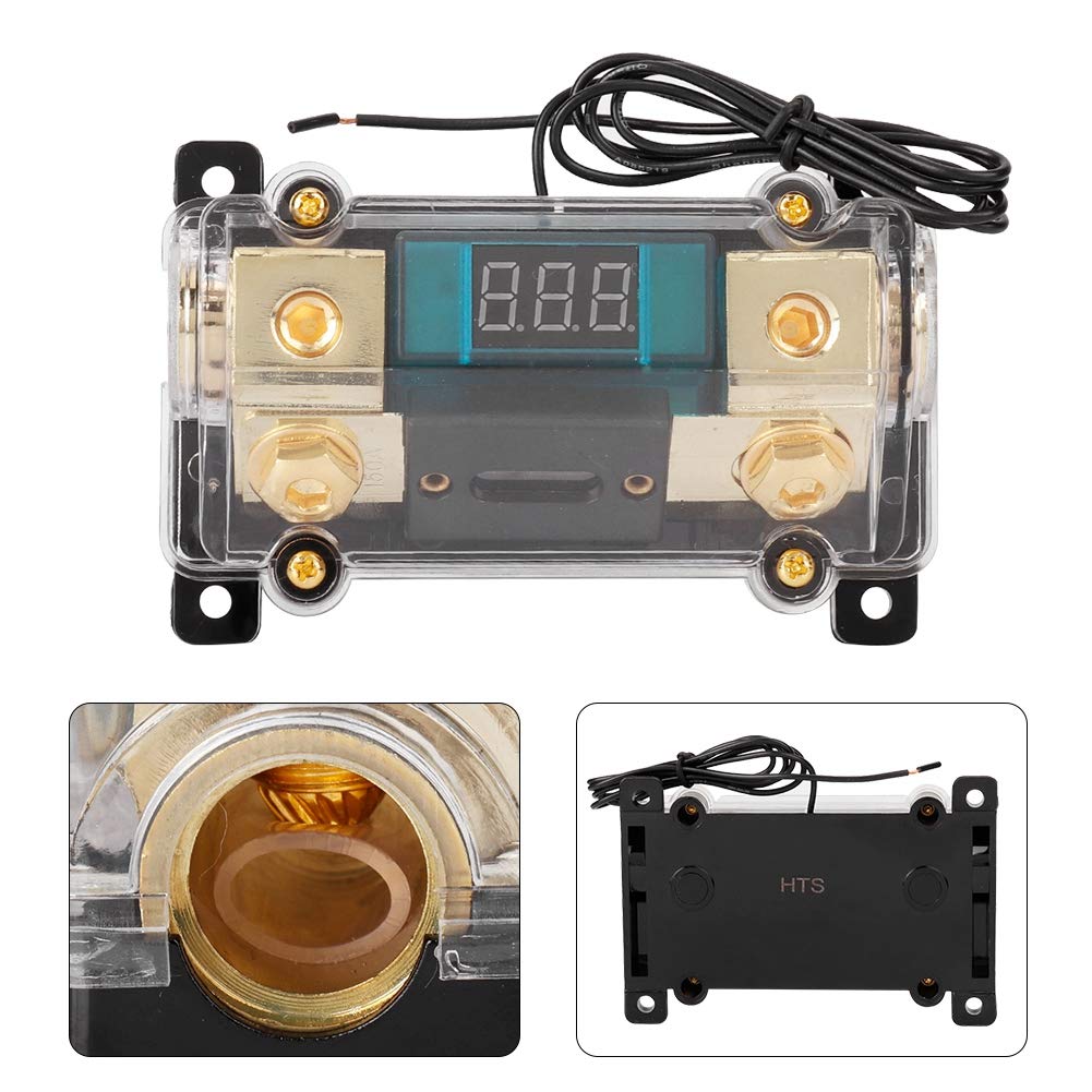 Audio Power Fuse Holder Stereo Distribution Block Box Digital Display) 150A) Distribution Block, Car Stereo Fuse Block Fuse Car (150A)