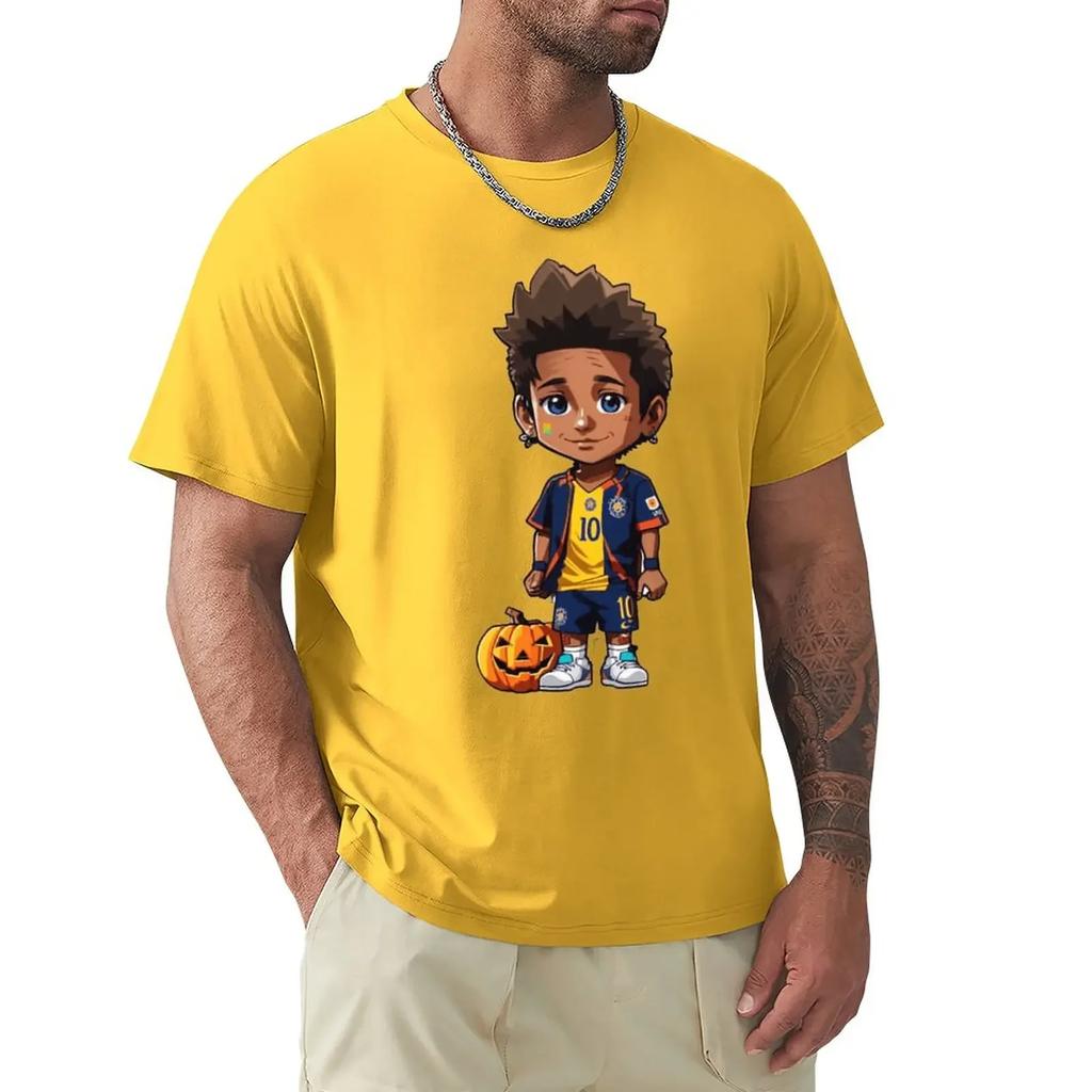 Vintage Leisure Premium Campaign Eur Size Neymar And Jr Brazil Celebrate Soccer Striker 33 T-shirts harajuku graphic