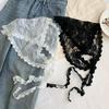 Frilly Cute Lace Bandana Scarf Convertible Triangle Head Wrap Waist Chain Belt Accessory For Sexy Women Trendy Aesthetic Outfit