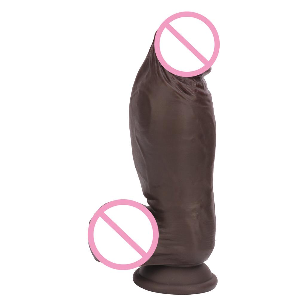 Neuer Stiel Gemustertes Fake Dildo Für Frauen Manuell Weiches Fleisch Silikon Erwachsenenprodukt