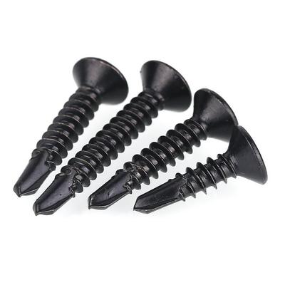 M4.2-M4.8 Black Dacromet Coated 410 Stainless Steel Countersunk Self-Drilling Screw