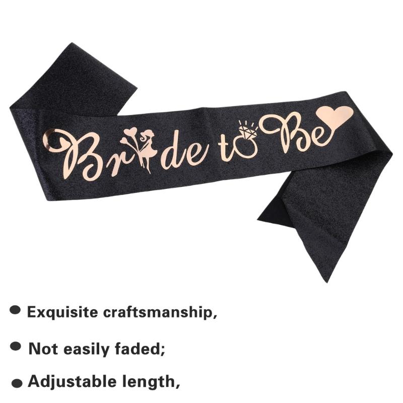 Hen Party Bride To Be Headband Crown Sash Accessory for Bride Hen Night Bachelorette Party Decorations Gift