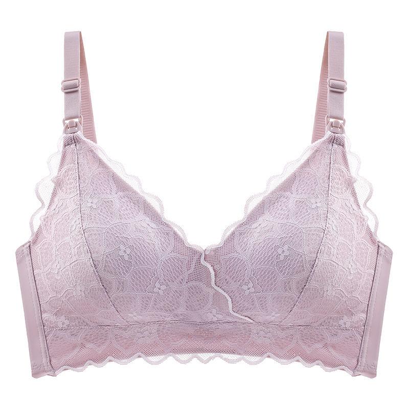 Breast-feeding Underwear Lactation Underwear Gather To Prevent Sagging Maternity Bra Postpartum Feeding Bra  Front Opening
