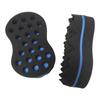Oval Barber Locking Hair Brush Afro Curl Wave Multi-holes Double Sided Sponge