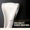 New Nappa Leather Car Steering Wheel Cover, Universal 15 Inch (White And Black)