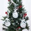 8cm Christmas Ball "I Have an Angel in Heaven "Pendants Lightweight Memorial Hanging Ornament Reusable with Feather