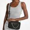 Michael Kors MK Jet Set Chain Zip Solid Logo Commuter Leather Camera Bag Women Shoulder Bag Black 35S1GTTC7L-BLACK