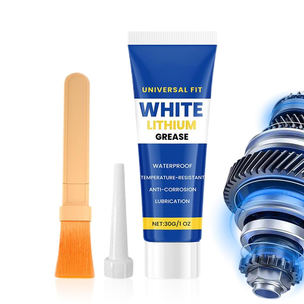White Lithium Grease Lubricant Waterproof Bearing & Hinge Lube for Garage Door Automotive Parts Metal Protection