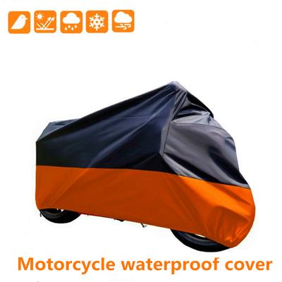 Açık Hava Su Geçirmez Motosiklet Kılıfı Tüm Mevsim Su Geçirmez Toz Geçirmez UV Koruyucu Koruyucu Motosiklet Evrensel Yağmur Kılıfı