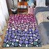 Bunter Geometrischer Gradient-Teppich mit Mosaik-Design für die Wohnkultur Geeignet für die Verwendung als Anti-Rutsch-Matte für Wohnzimmer, Schlafzimmer, Sofas