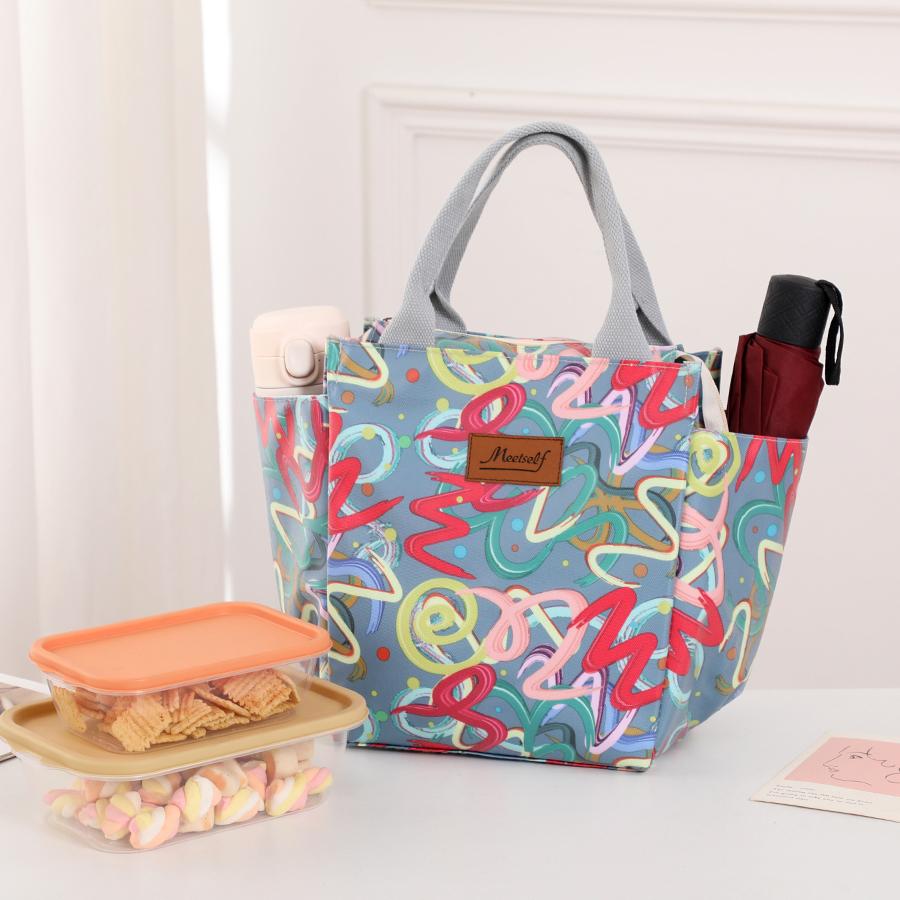 Office Workers Go Out with a Lunch Box Bag Thermal Bento Bag Fashion Handbag Carry Mommy Bag