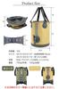 FUTUREFOX Water Jug 10L Folding Jug Camping Outdoor (Khaki)
