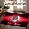Tappeto Personalizzato Stampa Modello AZ Alkmaar Nome Testo Morbido Antiscivolo Tappeto per Pavimento per Decorazione Interna della Casa