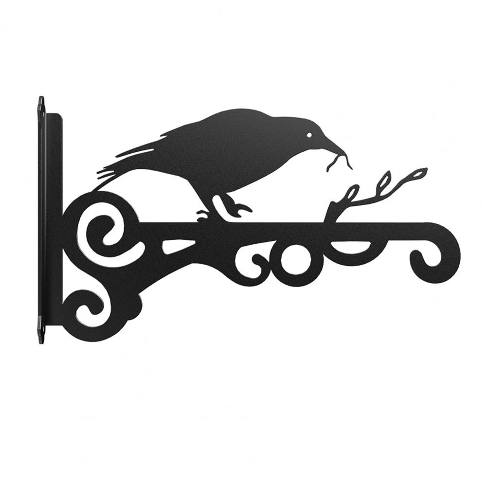 Metal Wall Hook Coated Plant Hanger Animal Silhouette Hook Anti-Rust Bracket For Hanging Plants Outdoors Bird Feeder Lanterns