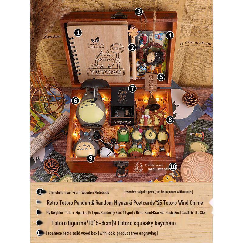 Hayao Miyazaki Figurine Gift Set for Female Friends - Perfect for Birthdays, Middle School, High School, or Graduation.