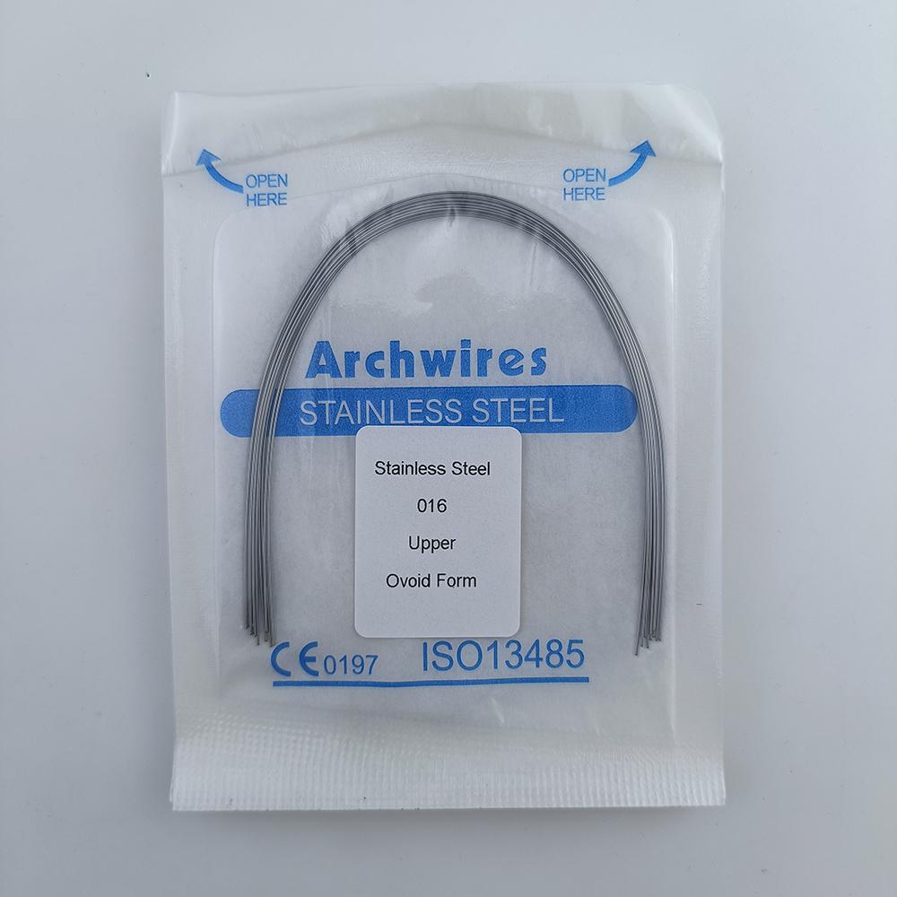 Orthodontische Boogdraad Tandheelkundig Roestvrij Staal Ovaal Vorm Boogdraden Super Elastisch Tandarts Materialen 100 stuks