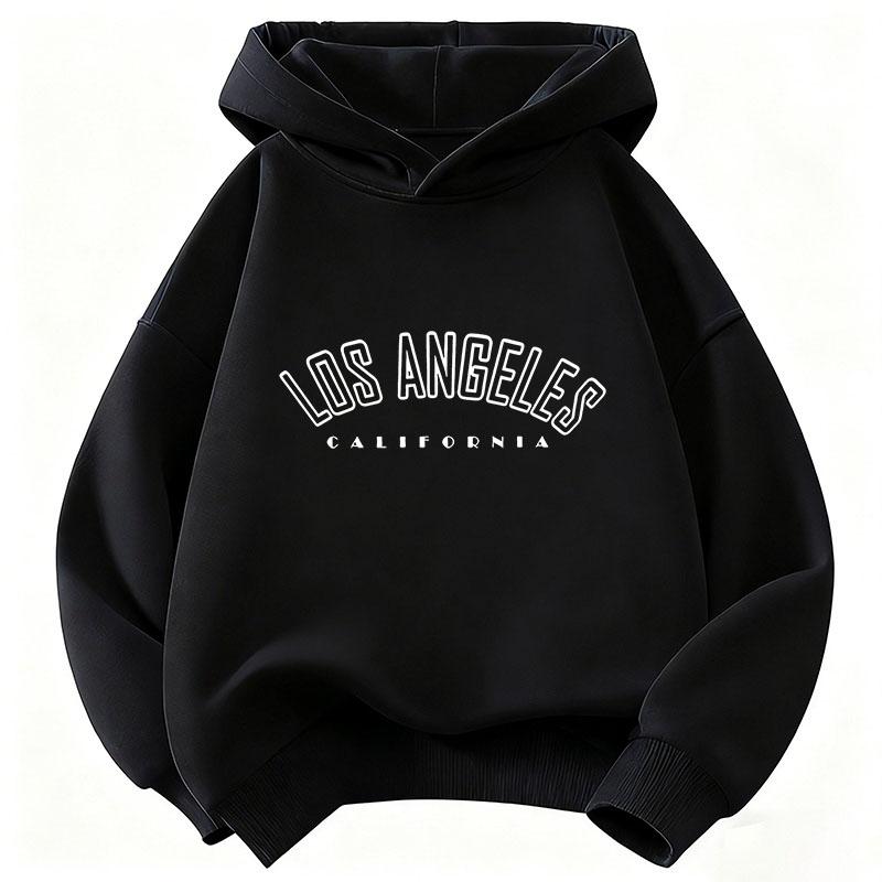 Los Angeles Briefdruck Kinder Kapuzenpullover Hip Hop Lässiges Sweatshirt Jungen Mädchen Frühling Herbst Lockere Oberteile