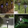 4Pcs Solar Bug Zapper Waterproof Mosquito Killer and Lighting Repellent Lamp for Indoor Outdoor Use Garden Patio Purple and White Light(Plastic,Black)