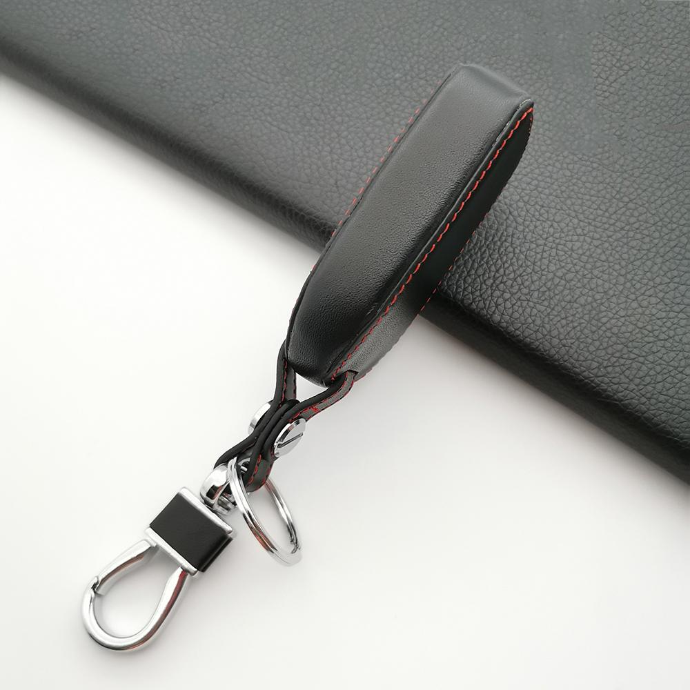 Leather Key Holder Keychain For Renault Logan 2 Stepway Sandero Duster Car Key Cover Case Protection Shell