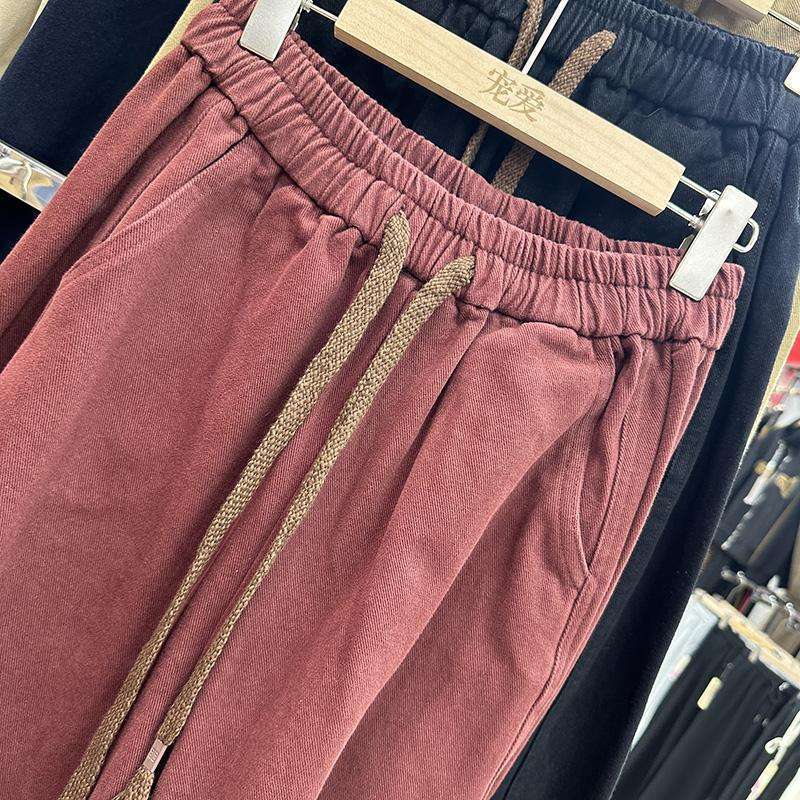 Plus Size Casual Harajuku Style Women's Pants Loose High Waist Workwear Wide Leg Trousers Autumn Winter plus Size Fashion