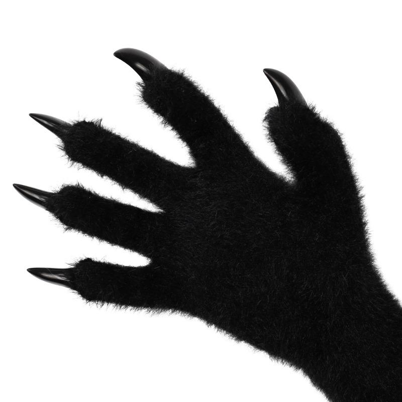 1PAIR Halloween Long Gloves Long Nails Animal Claws Gloves Halloween Ghost Claws Dress Up Realistic Cos Props