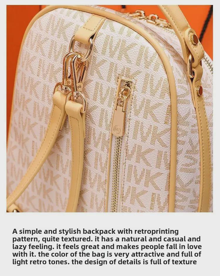 Mochila de Mujer Moderna y Versátil 2024: Bolso de Estudiante Elegante, de Alta Gama y Popular