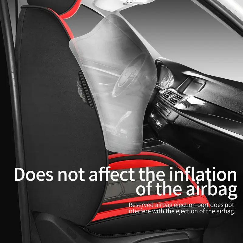Universelle PU-Leder Autositzbezüge - Atmungsaktiv Langlebig Wasserdicht Vorderschutz Bequem Rund Einfach zu Installieren Geeignet für die meisten Fahrzeuge