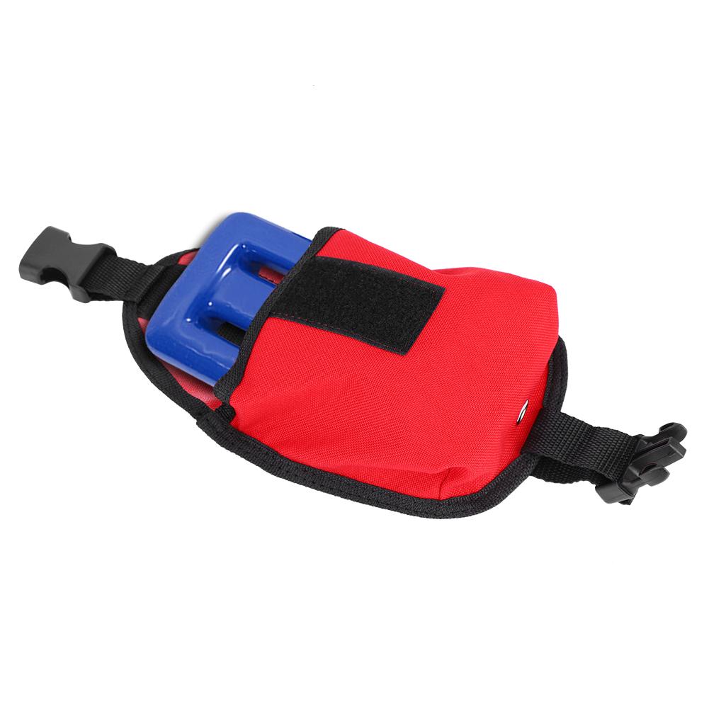 KEEP DIVING 2KG Scuba Diving Weight Belt Pocket with Quick Release Buckle (Red)