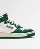 Autry Medalist Mid Cut Sneakers In Leather Green